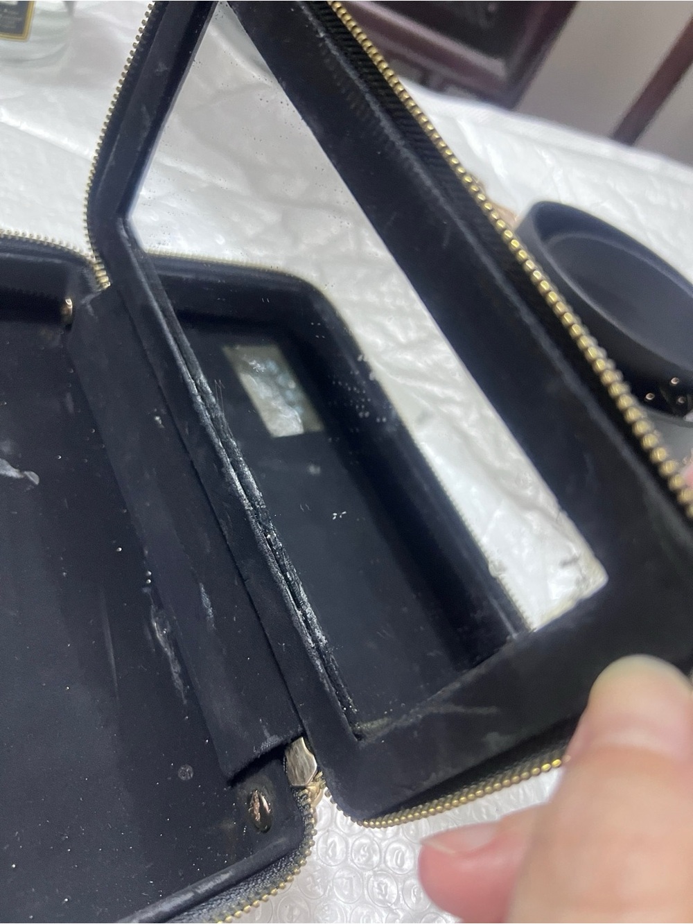 【DIY】Used Dior Convented Cosmetic Pouch Crossbody Bag with strap - Picture 6 of 9